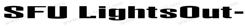 SFU LightsOut字体转换